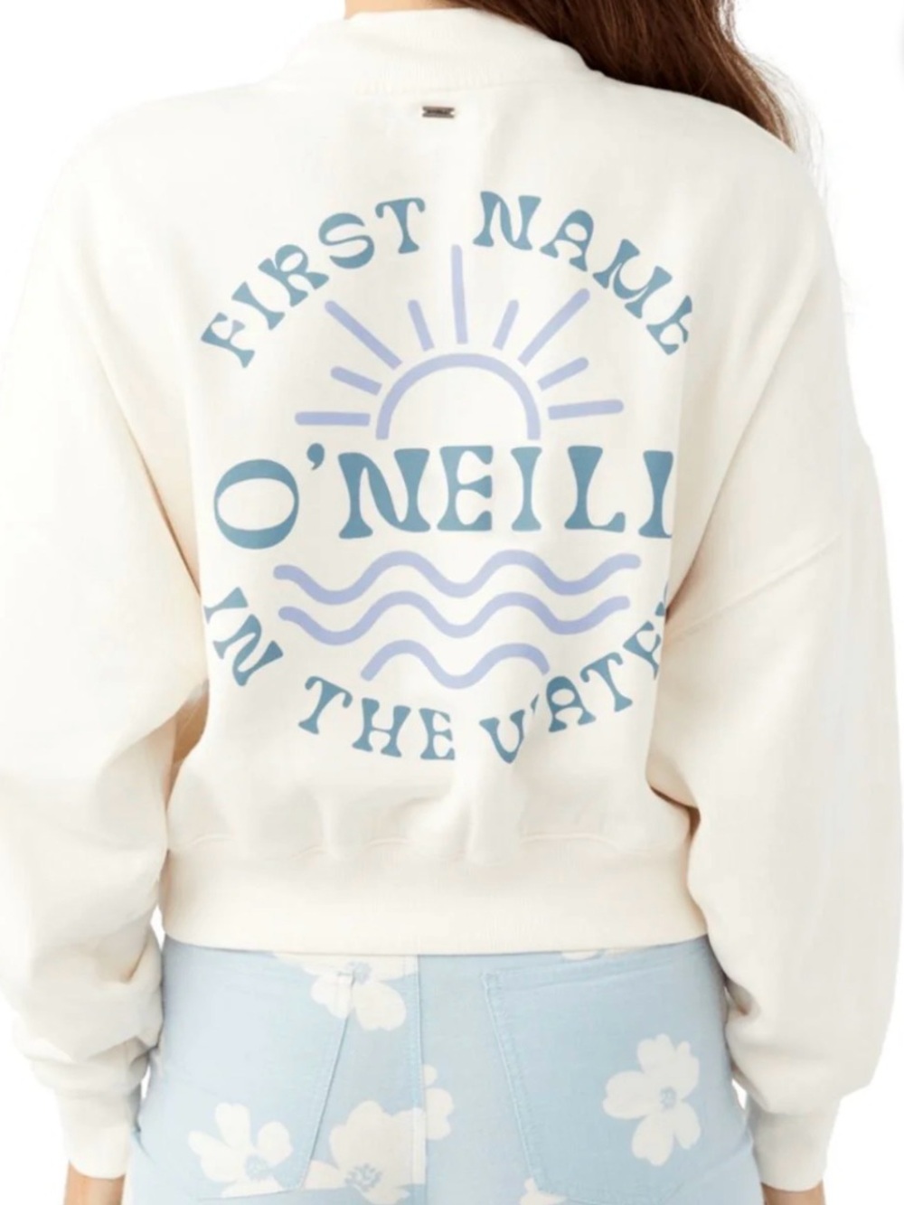 O'neill Moment crop sweatshirt, Winter white, Small